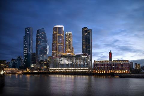 18 Blackfriars Road_Hines_Dusk Image_Credit Foster + Partners_