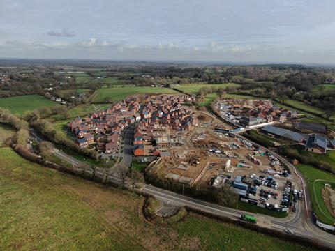 Green belt housing development Wimborne Dorset small