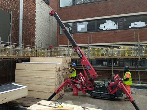 Manchester Met robotics lab modular straw panels