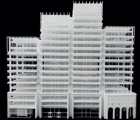 101 Whitechapel High Street - Foster and Partners proposal for South Street- model