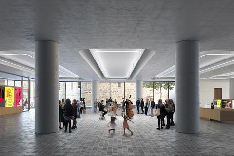 Chipperfield's Dunard Centre in Edinburgh - Foyer