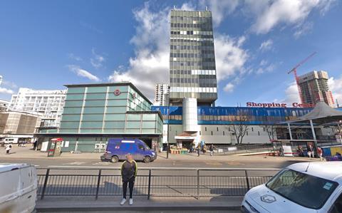 The Hannibal House office building, Elephant & Castle Shopping Centre, and the Northern Line entrance – all of which have been given immunity from listing.
