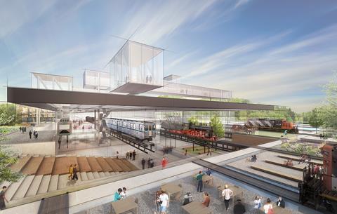 Diller Scofidio & Renfro's winning entry for Hungarian Museum of Transport in Budapest