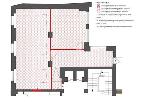 Clore Learning Centre demolition plan