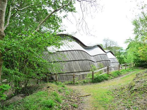 Edward Cullinan Architects' Stirling Prize-shortlisted Downland Gridshell, at the Weald and Downland Open Air Museum in West Sussex