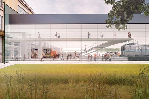 Diller Scofidio & Renfro's winning entry for Hungarian Museum of Transport in Budapest 5