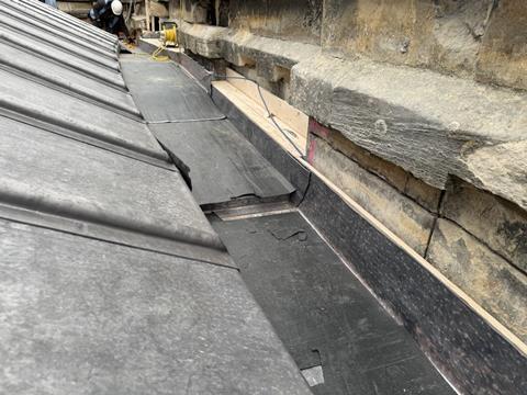 Blenheim lead gutter