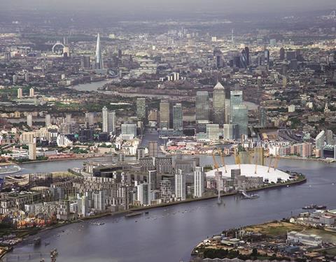 Greenwich Peninsula Central masterplan by Allies and Morrison2015_1808189_GMP_01_V01_Greenwich-Aerial