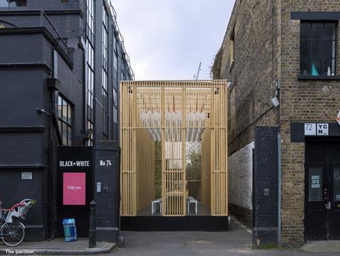 London Design Festival pavilion, Shoreditch, Universal Design Studio