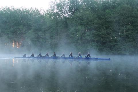 Rowers on the River Thames