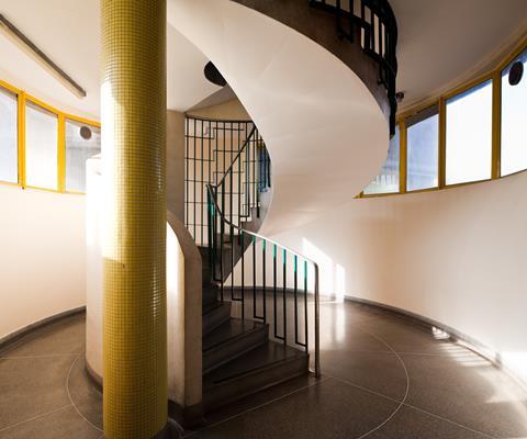 Sivill House Stairhall. Photo by Tom de Gay; supplied by John Allan