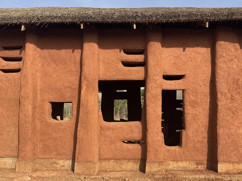Campus Ghana Facade@Studio Anna Heringer