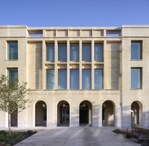 2. External view of the Stephen A. Schwarzman Centre for the Humanities, University of Oxford. Photograph © Hufton + Crow