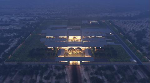 District Hospitals_Dusk Aerial View_Adjaye Associates