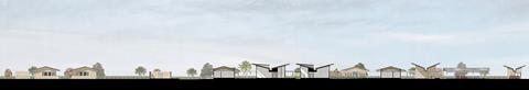 District Hospitals_East Facing Cross Section_Adjaye Associates