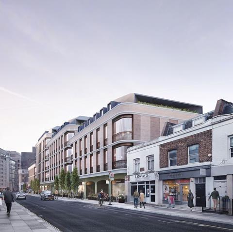 Wilton Road perspective of MATT Architects scheme