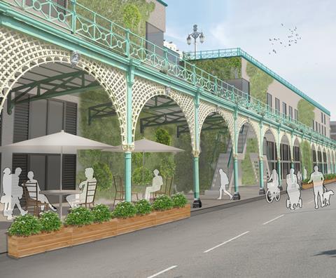 Chalk Architecture's proposals to revive Madeira Terrace in Brighton, drawn up in conjunction with Boxpark