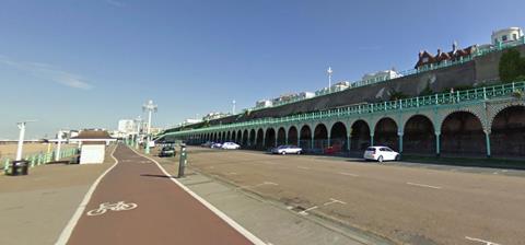 Madeira Terrace in Brighton