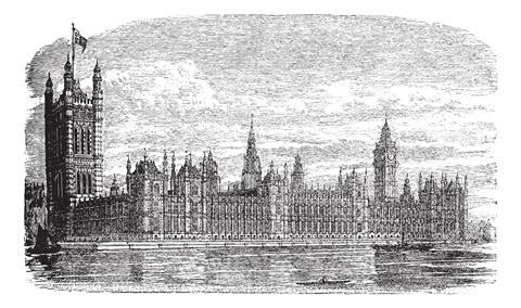 Parliament engraving