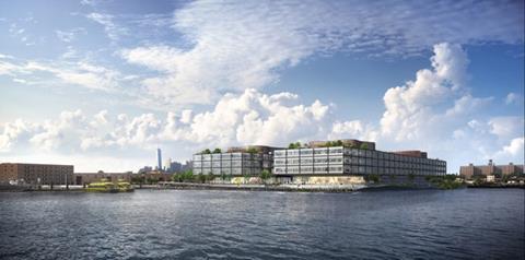 CGI of Foster and Partners' office Red Hook