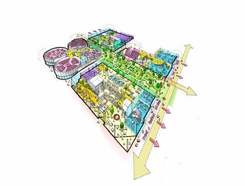 BDP - Sheffield Hallam - sketch - Ground Floor Exchange