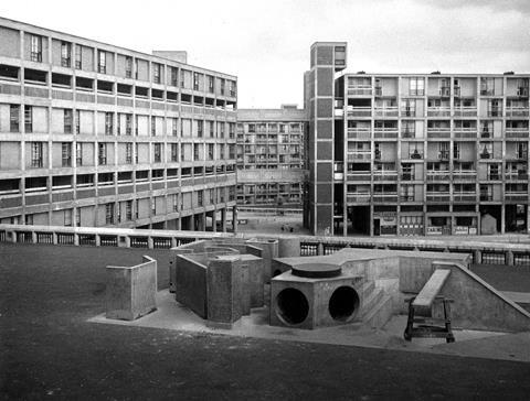 Park Hill Estate playground, Sheffield 1962