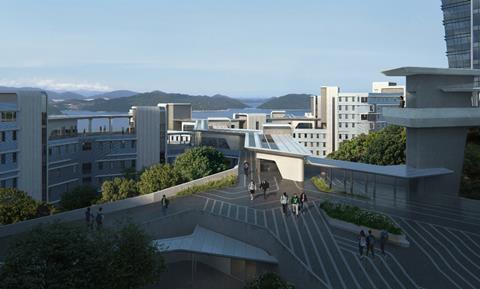 03_ZHA_HKUST_Entrance Plaza_Render by Visual Brick