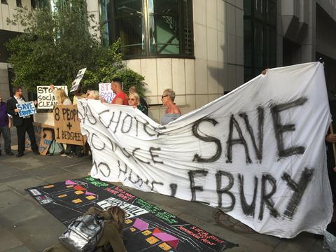 Ebury Estate redevelopment protest