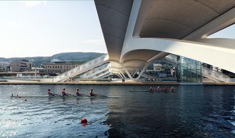 Knight Architects' New City Bridge, proposed for Drammen in Norway