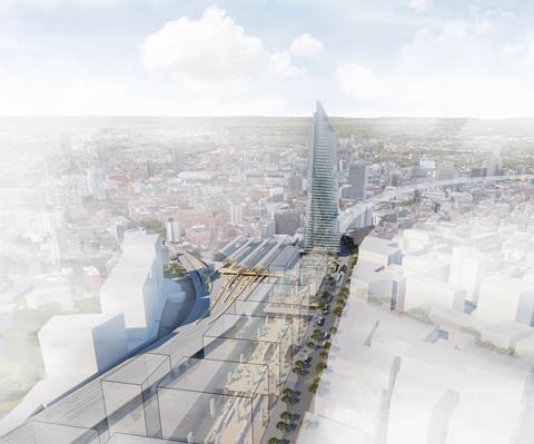 Weston Williamson - Manchester Picadilly HS2 -CGI Station Overview