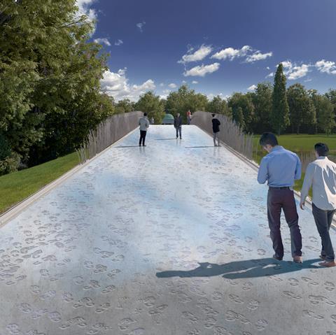 Artist's impression of bridge approach