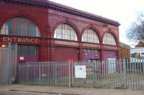 The disused York Road Station in north London, which served what is now known as the Piccadilly Line