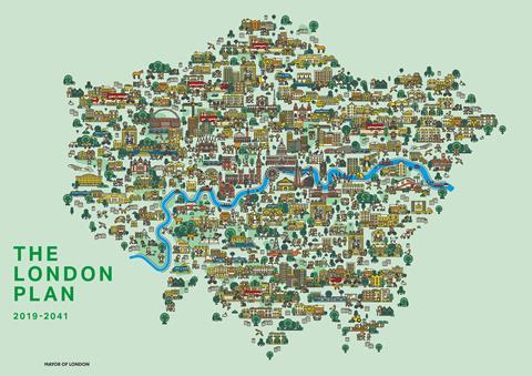London plan poster map