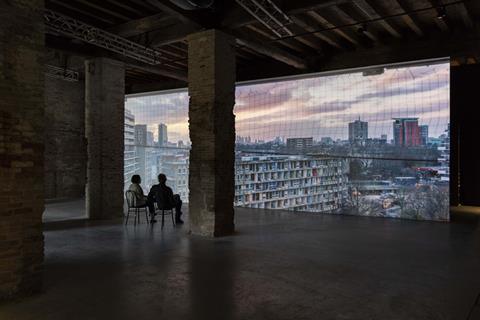 Korean artist Do Ho Suh's panoramic film of Robin Hood Gardens screened at the Venice Biennale