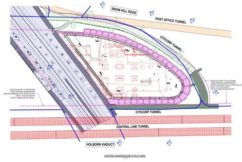 Holborn Viaduct plan