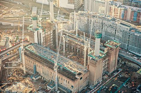 Battersea Power Station - Power Station Aerial in 2017 - credit High Level Photography
