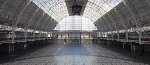 The grade II* listed Grand Hall at Olympia London