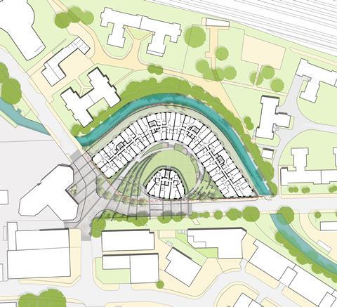 Grid Architects' Amex project in Wembley Park - site plan 