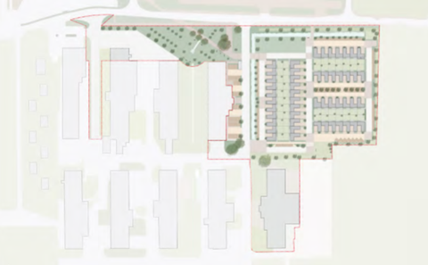 LOM Architecture masterplan for Bata shoe factory, East Tilbury