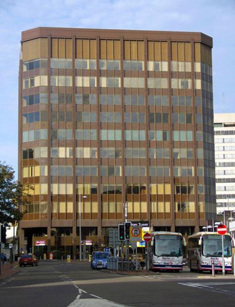 Thames Tower before DN-A Architects' remodeling. The building dates back to 1972 and was originally known as Foster Wheeler House