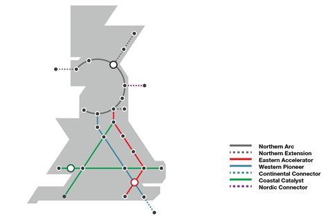 Hyperloop northern arc metro scale