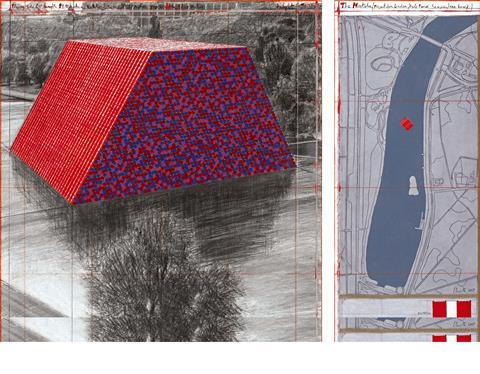 The Mastaba (Project for London, Hyde Park, Serpentine Lake) by Christo
