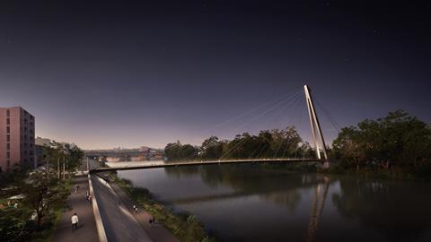 Grimshaw Architects' Rapas Bridge, set to be constructed in Toulouse