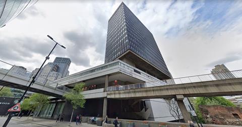 Bastion House next to the Museum of London, which has also been granted an immunity from listing certificate