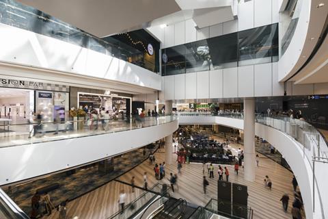 The interior of Benoy's Jewel Changi Airport
