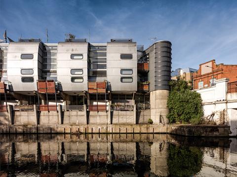 Sainsbury Superstore and housing in Camden Town, listed at grade II. 