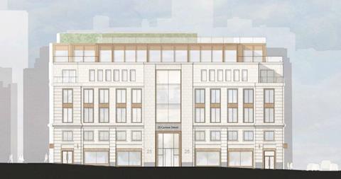 West elevation of 25 Cannon Street as it would appear under Buckley Grey Yeoman's proposals