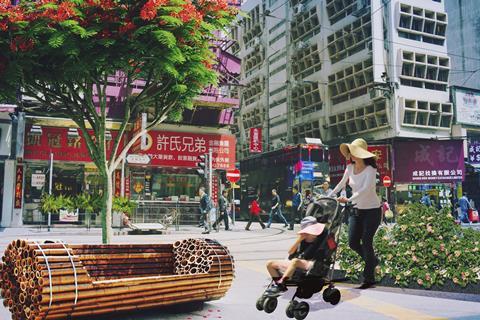 Proposals for the transformation of De Voeux Road on Hong Kong Island by an unnamed practice, not necessarily a shortlisted team.