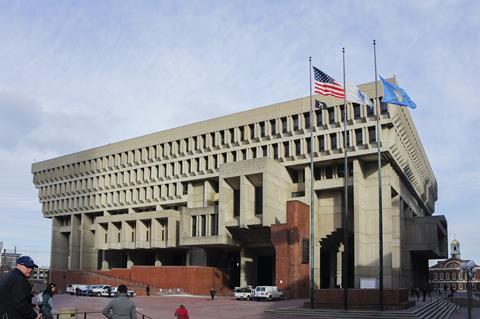 Boston City Hall designed by Kallmann McKinnell and Wood Architects 