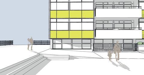 Studio Partington's proposals for the new infill flats at Great Arthur House